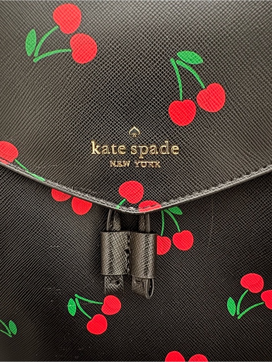 kate spade Black Cherry Print Mini Backpack main image 4